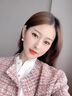 RUIQIUER春秋季新款女裝短外套女時(shí)尚氣質(zhì)簡(jiǎn)約小香風(fēng)短裝顯瘦減齡女士上衣 粉紅色 M 曬單實(shí)拍圖