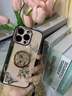 羅逸適用蘋(píng)果17ProMax手機殼iPhone17/16/15Pro新款鑲鉆支架女生掛脖子全包防摔硅膠軟邊框保護套網(wǎng)紅 【金色蝶戀花】+長(cháng)掛繩 蘋(píng)果15ProMax 曬單實(shí)拍圖