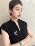 唐后（TH）高檔奢華四葉草胸針女奧地利水晶胸花西裝別針配飾老師禮物女 牛仔藍色 曬單實(shí)拍圖