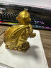 純黃銅猴擺件十二生肖吉祥猴家居裝飾品工藝品辦公室送禮玄關(guān)裝飾 高9cm金猴送福 曬單實(shí)拍圖