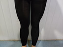 浪莎九分打底褲襪春秋款絲襪女連褲襪防勾絲連體長(cháng)筒 80D九分（適合18-28C°） 2條 黑色2條 曬單實(shí)拍圖