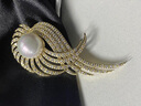 紀詩(shī)哲品牌胸針天使翅膀胸針高檔女奢侈飾品精致小眾風(fēng)情生日禮物禮物 時(shí)尚金 曬單實(shí)拍圖