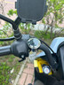 啟巡摩托車(chē)車(chē)把鐘表自行車(chē)通用復古裝飾車(chē)把改裝車(chē)載時(shí)鐘指針表時(shí)間表 黑色-白面 曬單實(shí)拍圖