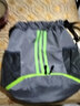 暢印防潑水籃球包雙肩束口袋帶鞋位抽繩包男士健身包女士運動(dòng)包 條紋灰色  大號（32*48）籃球包 曬單實(shí)拍圖