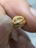 中鑫珠寶國潮串珠系列黃金吊墜荷荷美美掛墜999足金琺瑯送禮掛墜生日節日 花苞款1.38g 曬單實(shí)拍圖