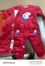 G.duck女童裝女寶寶2嬰兒童加絨加厚1歲三件套裝3秋冬裝洋氣冬季衛衣服 小豬佩奇紅色三件套 90碼(身高80左右) 曬單實(shí)拍圖