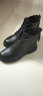 美思鸟（MEISINIAO） 女鞋马丁靴女靴子秋冬季新款英伦风短靴粗跟网红机车靴休闲女靴 黑色（加绒） 36 实拍图