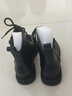 卡瀾珊牛皮馬丁靴女2025秋冬新款女鞋加絨棉鞋短靴皮鞋皮靴馬丁鞋女靴子 黑色 5585-1【真皮 加絨款】 38 曬單實(shí)拍圖