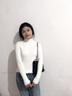 Jret半高領(lǐng)毛衣打底衫女秋冬2024年新款內(nèi)搭白色上衣修身百搭洋氣針織 白色 L 建議105~115斤 曬單實(shí)拍圖