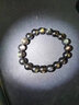 飾季天城天然冰彩黑曜石手鏈男女生情侶款上岸水晶手串送同學(xué)閨蜜男友禮物 10mm左右珠徑全珠素款附證書(shū) 曬單實(shí)拍圖