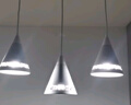 雷士照明（NVC） led餐廳餐吊燈具現(xiàn)代簡約鏤空魚線型三頭吊線北歐燈飾 3頭吊燈（自帶白光5W光源*3） 曬單實拍圖