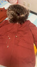 LANDI輕奢氣質(zhì)收腰派克服女可拆卸內(nèi)膽冬裝新款皮草大衣 西瓜紅 M 曬單實拍圖