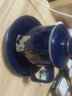 天喜（TIANXI） 茶杯辦公室陶瓷泡茶杯家用茶水分離杯帶茶蓋帶過(guò)濾內膽水杯 空谷幽蘭+茶碟 曬單實(shí)拍圖