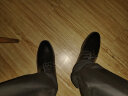 七匹狼皮鞋男夏季真牛皮鞋子男士正装皮鞋英伦商务休闲鞋 黑色 -标准款 44 实拍图
