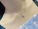 法蔻心中有你項鏈?zhǔn)宙溙籽b鋯鉆鎖骨鏈心形吊墜生日禮物送女友老婆 【白鉆款】項鏈+手鏈 曬單實(shí)拍圖