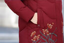 恒源祥中老年人冬裝羽絨服女款媽媽中長(cháng)款衣服奶奶秋冬防寒白鴨絨外套女 棗紅色 XL 建議105斤以?xún)? 曬單實(shí)拍圖