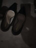 米维兰羊皮高跟鞋女细跟尖头工作中跟礼仪皮鞋黑色职业面试单鞋大码女鞋 黑色（10厘米高） 36 实拍图