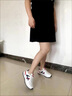 百麗尚熙品牌運(yùn)動(dòng)鞋女春夏款皮面休閑女鞋百搭厚底軟底小白鞋學(xué)生旅游跑鞋 白灰皮面 37 曬單實(shí)拍圖