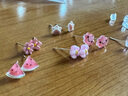 薇施妮（WEISHINI）新款景德鎮(zhèn)糖果色銀針陶瓷耳釘套裝夏季小巧可愛風(fēng)學(xué)生耳環(huán)女 -03【風(fēng)車六件套】-銀針?lè)赖羯獳12-303 曬單實(shí)拍圖
