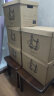 QDZX搬家纸箱档案箱盒带盖纸质整理材料箱衣服棉玩具日式收纳箱 5只装 实拍图