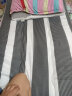 月语 家纺  学生宿舍用床垫床褥褥子大学寝室单人垫背0.9米床 黑白条 90cm*195cm 实拍图
