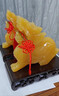 天然黃玉貔貅擺件一對開業(yè)大吉禮品擺件玄關(guān)辦公室招財擺件工藝品 貔貅10cm【一只】無底座無贈品 曬單實拍圖