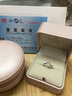 鉆石世家【求婚鉆戒】 一諾一生菩提花18K金鉆石戒指群鑲克拉效果求婚鉆戒 主石13分共23分 11號 曬單實(shí)拍圖