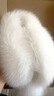 江譽(yù)2025冬季新款真狐貍毛圍脖皮草圍巾真毛時(shí)尚百搭保暖毛領(lǐng)子雙面 雪白色雙面真毛 52厘米左右內里兔毛雙面款 曬單實(shí)拍圖