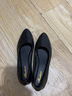 大東女士軟皮工作鞋女黑色職業(yè)面試上班鞋正裝平跟通勤防滑皮鞋女單鞋 曬單實(shí)拍圖