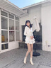 珂卡芙（KEKAFU）厚底馬丁靴女春季加絨棉靴子女2024新款英倫風(fēng)女靴黑色百搭短靴子 黑色 單層 跟高4.5cm 38 曬單實(shí)拍圖