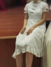 景怡依女大童13女孩初中學(xué)生裙子15夏裝寬松連衣裙12-20歲女孩初高中生 白色 L 曬單實(shí)拍圖