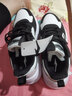 鴻星爾克女鞋運動(dòng)鞋女新款夏季品牌旗艦休閑鞋子學(xué)生皮面跑步鞋女老爹鞋 正黑/霧粉 38 曬單實(shí)拍圖