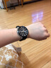 卡西歐（CASIO） 卡西歐(CASIO)男士手表三眼防水指針運動(dòng)表鋼帶男表送男友禮物 黑盤(pán)皮帶EFR-303L-1A 曬單實(shí)拍圖