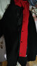 啄木鳥(niǎo)中長(cháng)款風(fēng)衣男連帽秋冬季羊毛呢外套大衣男韓版潮流男士風(fēng)衣外套 黑色紅帽【常規款】 3XL 曬單實(shí)拍圖