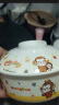 五和（WUHE）萌猴儿童餐具宝宝碗婴儿碗分格餐盘家用水杯套装婴儿辅食碗 双耳盖碗MH-H234 实拍图