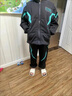 G.DUCKKIDS童裝男童套裝秋冬季加絨加厚大兒童服裝男孩冬裝衛(wèi)衣棉馬甲三件套 黑色三件套 140 建議身高130-140cm9-10歲 曬單實(shí)拍圖