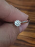 周百福鉑金鉆戒鉆石戒指女求婚結(jié)婚30分50分一克拉六爪真鉆戒情人節(jié)禮物 【GIA雙證】30分G色VS1/3EX/N鉑金 曬單實(shí)拍圖