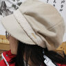 卡蒙（Kenmont）純色羊毛呢鴨舌貝雷帽女顯臉小圓臉小香風(fēng)八角畫(huà)家帽新km-5250 曬單實(shí)拍圖