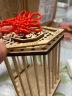 茨格曼 蝈蝈笼子 蛐蛐笼 蟋蟀笼 天然实木手工竹编鸣虫透气带门便携手提 六角单笼 实拍图