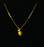 中國黃金（CHINA GOLD）平安果黃金項鏈女士足金蘋果吊墜跨七夕情人節(jié)禮物送女友老婆 圣誕蘋果足金吊墜+K金鏈 曬單實拍圖