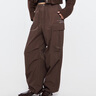 moussy 女裝新品高街機能運動(dòng)風(fēng)工裝褲休閑褲女028HSA30-0691 060棕色 S 曬單實(shí)拍圖
