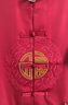 俞兆林（YUZHAOLIN）唐裝男中國風(fēng)爺爺奶奶情侶夏季父母短袖套裝爸爸過(guò)壽星生日中老年 刺繡福 紅色【套裝】 M /39 女【建議80-100斤】 曬單實(shí)拍圖