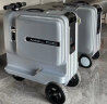 Airwheel爱尔威电动行李箱可骑行20寸拉杆登机箱铝框可坐旅行箱男女儿童箱 24英寸SE3T—豪华银 实拍图