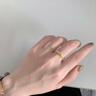 COISE 情侶戒指黃金一對(duì)戒足金素圈戒指求婚定婚結(jié)婚情侶款指環(huán)送老婆 情侶對(duì)戒黃金戒指一對(duì)+精美禮盒 曬單實(shí)拍圖