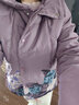 鴨鴨（YAYA） 媽媽冬裝羽絨服中長(zhǎng)款中年上衣中老年人女裝洋氣棉襖奶奶裝衣服 紫色 2XL 【建議115斤-130斤】 曬單實(shí)拍圖