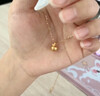 中國黃金（CHINA GOLD）平安果黃金項鏈女足金小蘋果吊墜七夕情人節(jié)禮物送女朋友老婆生日 足金平安果吊墜加重板【贈銀鏈】+摯愛禮盒 曬單實拍圖