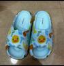 B.Duck小黃鴨童鞋兒童拖鞋卡通一字拖男女童寶寶家居涼拖鞋5908藍色30 曬單實(shí)拍圖