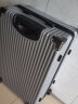 卡帝乐鳄鱼行李箱拉杆箱男万向轮旅行飞机大容量密码登机小型皮箱子 奢华银 26英寸 实拍图