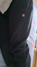 FILA 斐樂(lè )官方男裝針織長(cháng)褲秋冬時(shí)尚基礎直口商務(wù)通勤休閑褲子男 正黑色-BK 190/96A/XXXL 曬單實(shí)拍圖
