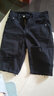 丹仔 高腰破洞牛仔短褲女夏季2020新款黑色五分褲緊身顯瘦馬褲直筒熱褲 黑色 26 一尺九 曬單實(shí)拍圖